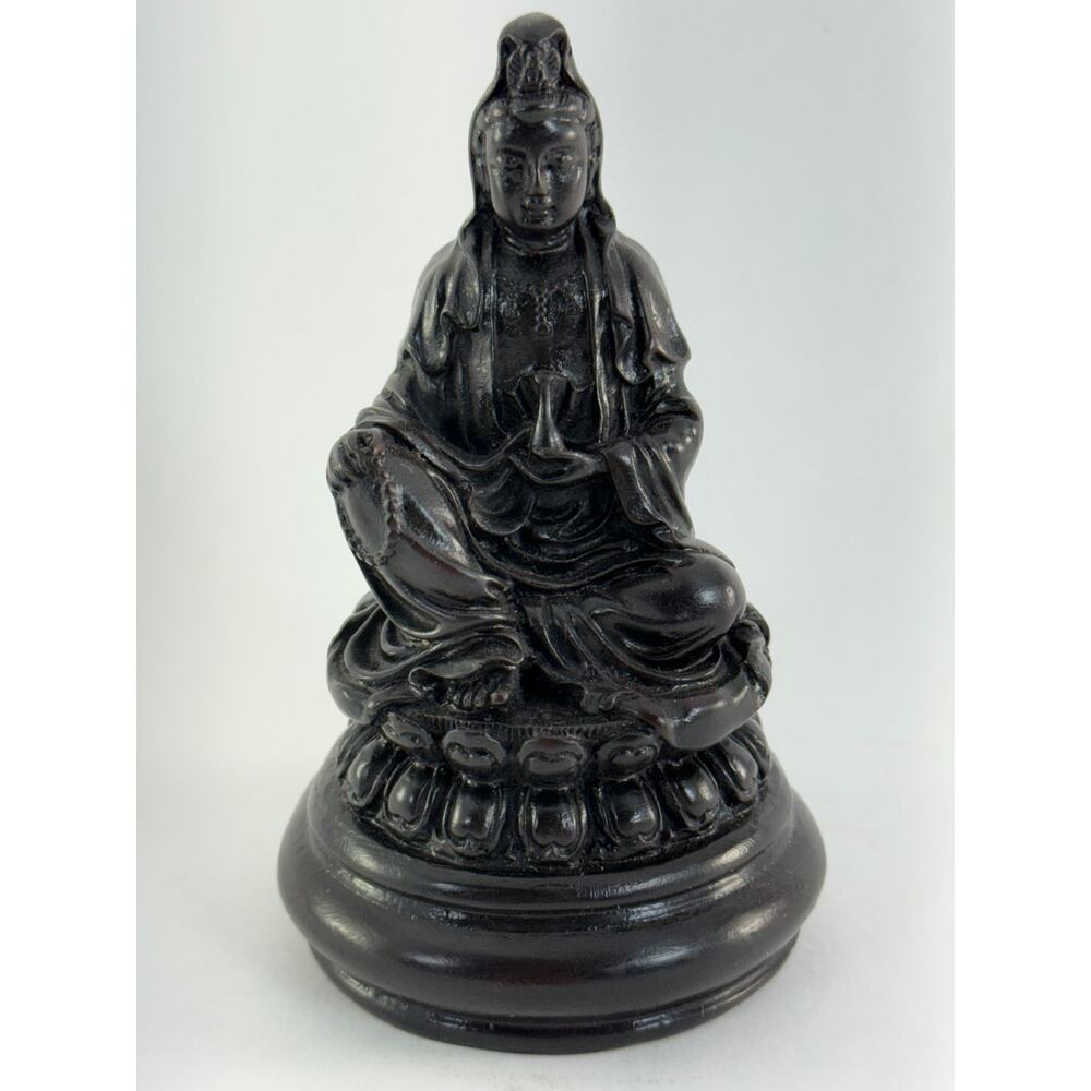 Kwan-Yin Quan-Yin Kanzeon Statue 4" Zen Serene Meditation Buddha Compassion